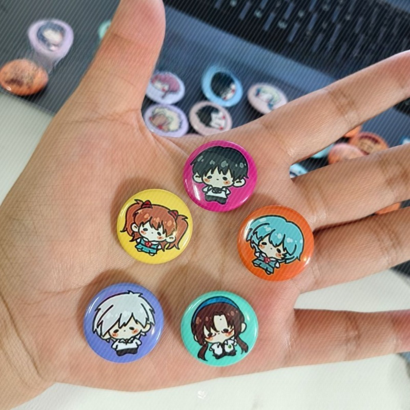 5pcs Neon Cute Genesis Classic - огляд і ціна Evangelion Anime Merchandise