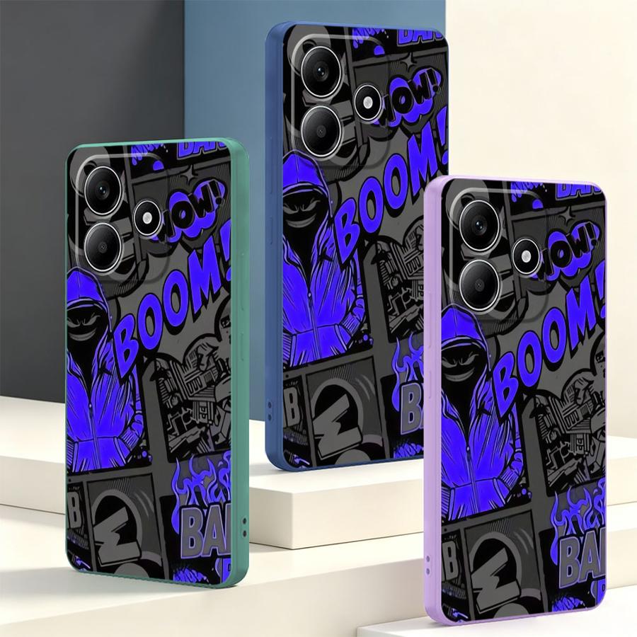 Graffiti Blue Comic Print Case - огляд і ціна Lanyard Anime Logo