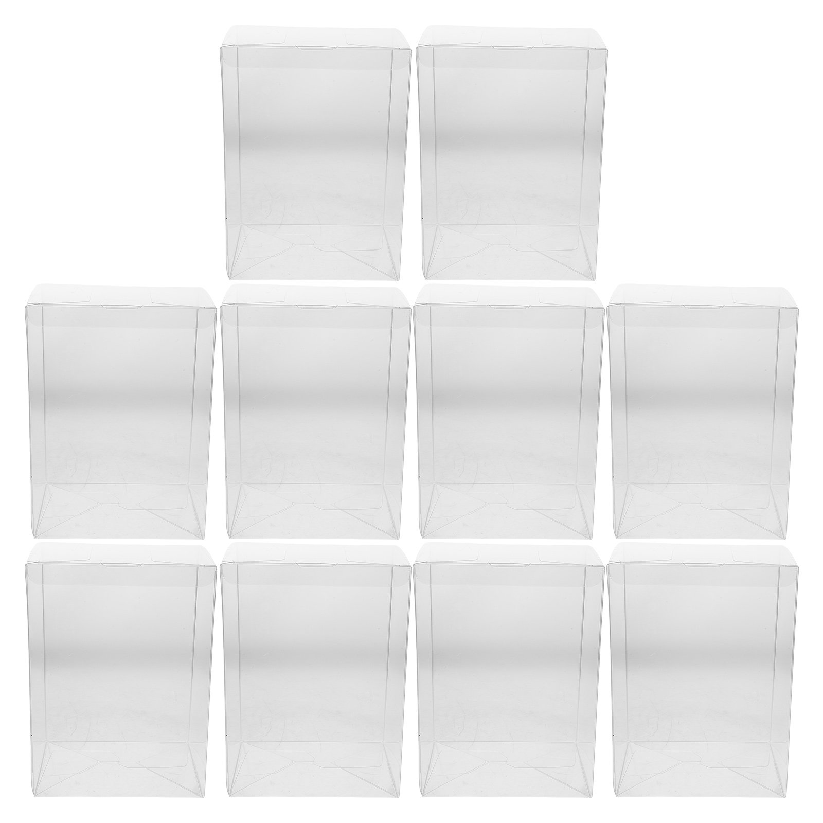 10Pcs Clear Display Case Prote - огляд і ціна Figure Display Box