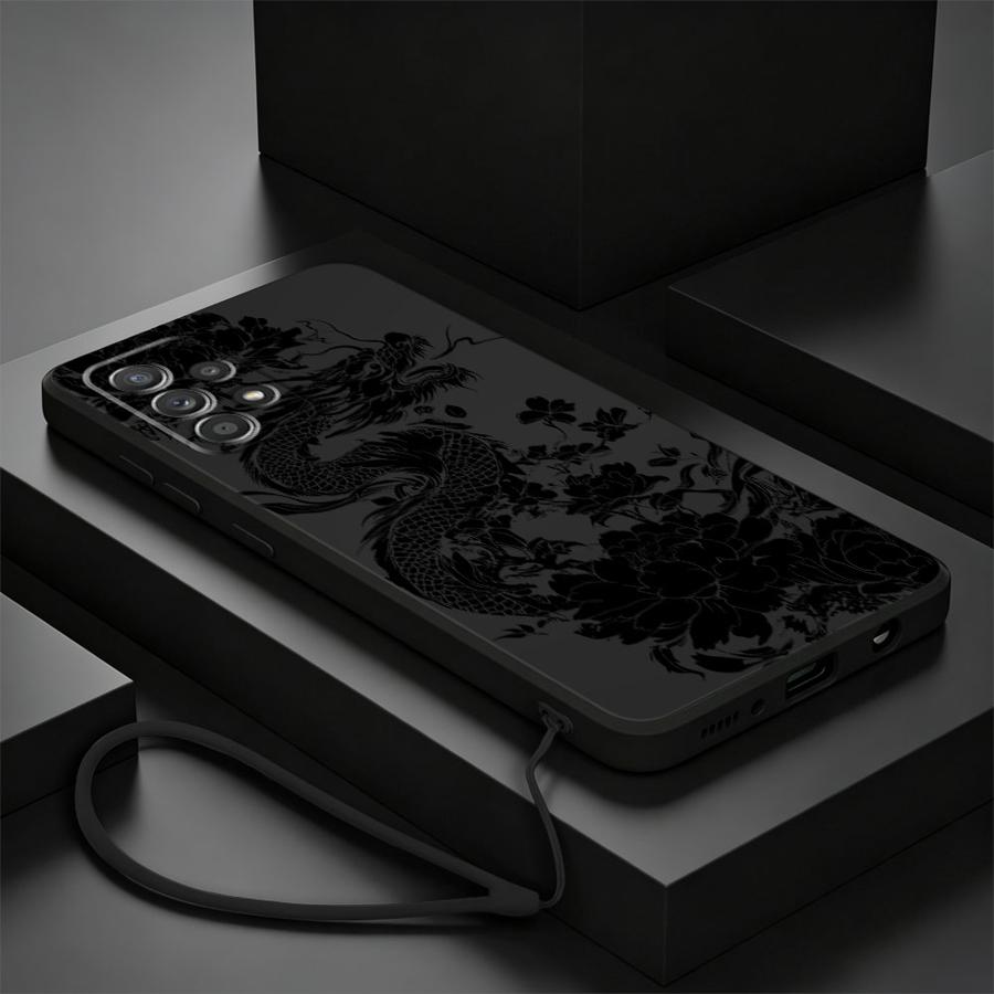 Dragon Peony Ink Phone Cover C - огляд і ціна Lanyard Anime Logo