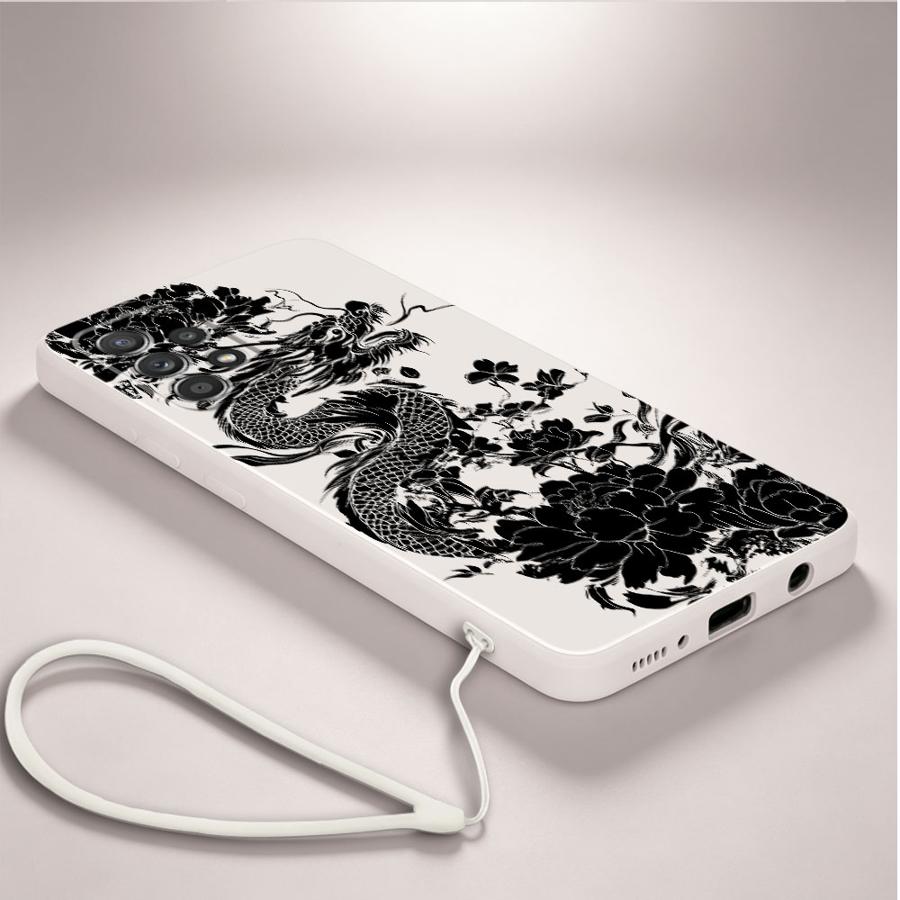 Dragon Peony Ink Phone Cover C - огляд і ціна Lanyard Anime Logo