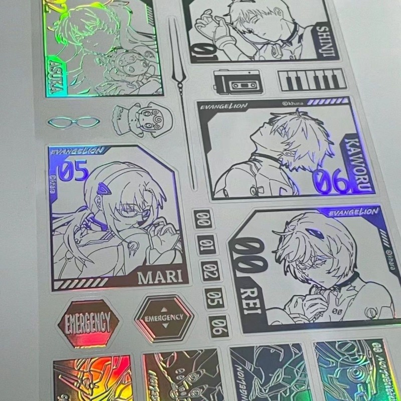 EVA Laser Sticker Shinji Rei A - огляд і ціна Evangelion Anime Merchandise