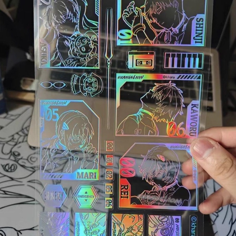 EVA Laser Sticker Shinji Rei A - огляд і ціна Evangelion Anime Merchandise